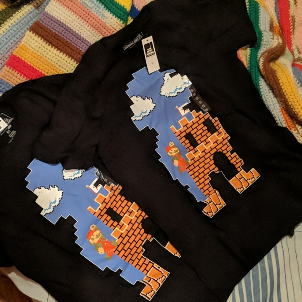 Lot of 2 Mario shirts